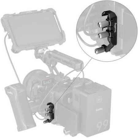 SmallRig 5592 - zacisk kabla USB-C i MULTI do klatek do Sony FX2